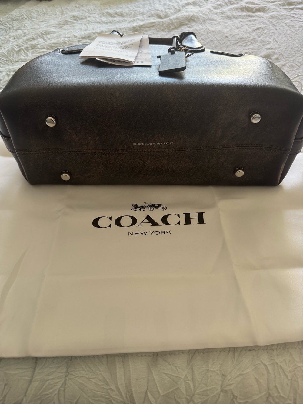 NWT Coach Loved Leather Empire 28 - Picture 3 of 14